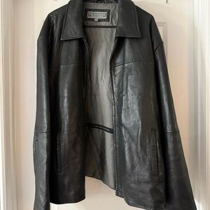 Men's Black Leather Jacket